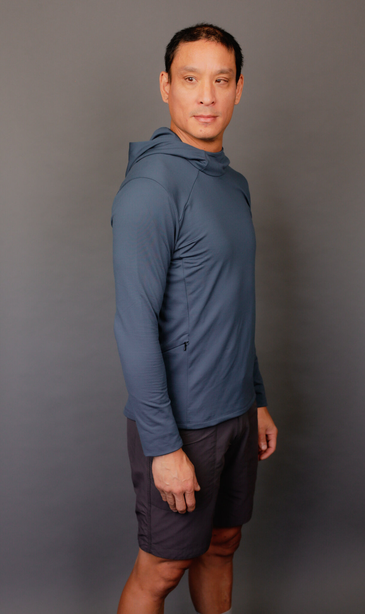 Aysen Polartec® Power Wool™ Hoodie Midnight Navy